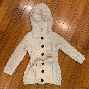 JILLIAN’S CLOSET Cream Knit Child Cardigan - 24M